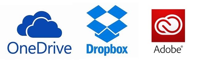 OneDrive,Dropbox,CC