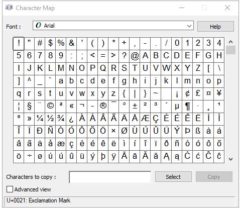 特殊記号のショートカットキー (Alt コード)