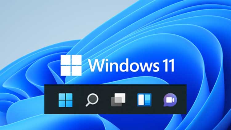 Windows 11で表示されるようになったタスクバーの余計なアイコンを非表示
